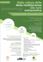 Locandina di DALLA CULTURA DELLA DIETA MEDITERRANEA ALLA CURA NUTRACEUTICA