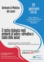 Locandina di IL RISCHIO BIOLOGICO NEGLI AMBIENTI DI LAVORO: NORMATIVA E TUTELA DELLA SALUTE