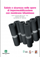 Locandina di Salute e sicurezza nelle opere di impermeabilizzazione con membrane bituminose