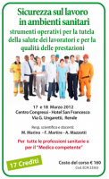 Locandina di Sicurezza sul lavoro in ambienti sanitari: strumenti operativi per la tutela della salute dei lavoratori e per la qualità delle prestazioni