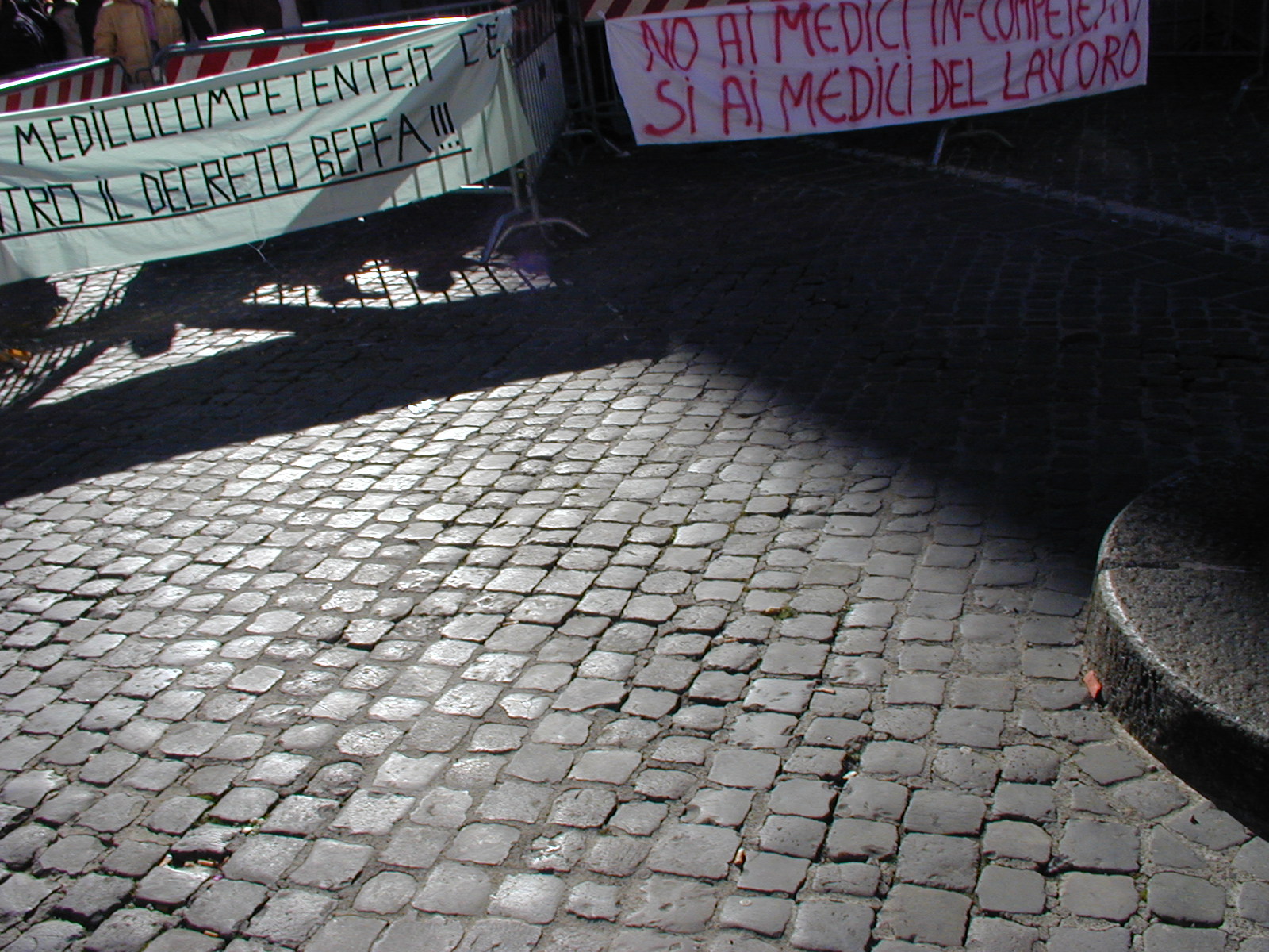 Una scena della manifestazione a Roma