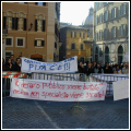 Una scena della manifestazione a Roma