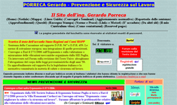 Screenshot di sito dell'ing. G. Porreca