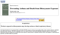 Screenshot di Preventing Asthma and Death from Diisocyanate Exposure