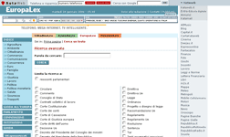 Screenshot di EuropaLex